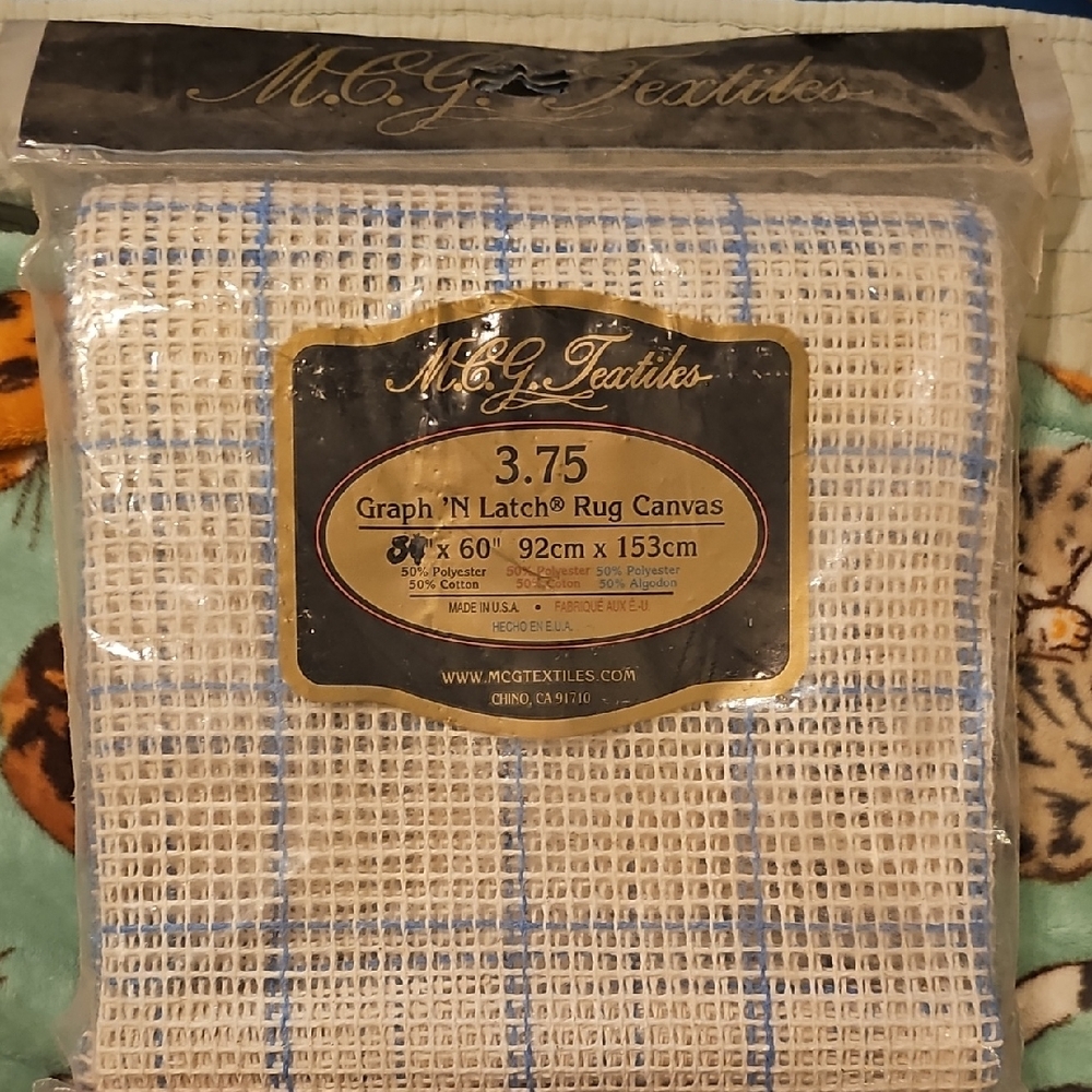 M.C.G. Textiles Graph 'N Latch Rug Canvas